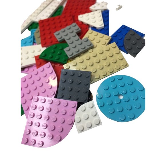 Lego Flat Bricks Assorted  Building Construction Pieces Sizes Colors Lot 41 - Picture 4 of 4